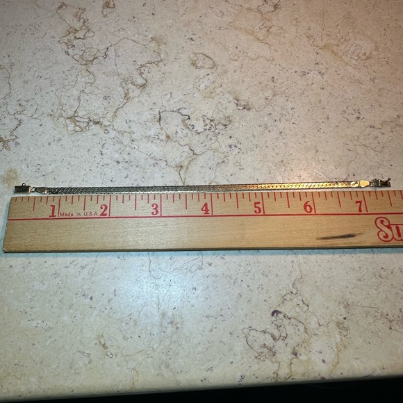 14k Herringbone Bracelet - Picture 6 of 7